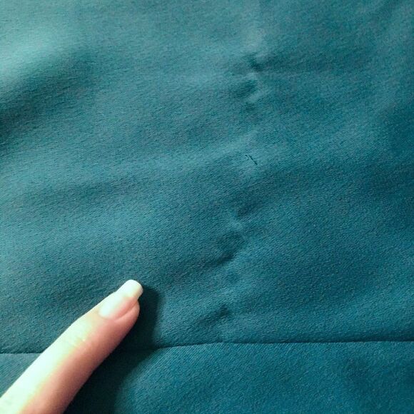 Vintage 90s Turquoise & Gold Beaded Open Back Elegant Prom Pageant Dress / Sz: 4 - Picture 4 of 5